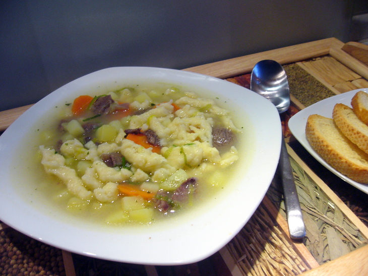 „gaisburger marsch“ (густой суп с говядиной и шпецлями): шаг 7