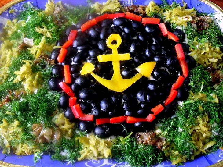 Салат "морская пехота": шаг 10