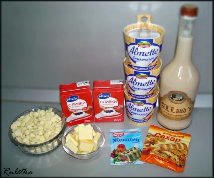Медовые корзиночки с сырно-шоколадным кремом "яблоки на снегу".: шаг 7