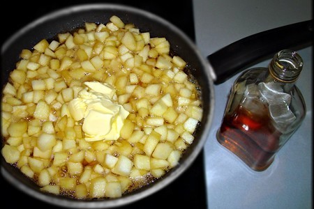 Медовые корзиночки с сырно-шоколадным кремом "яблоки на снегу".: шаг 16