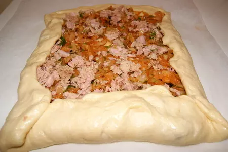 Пирог с капустой и тунцом.: шаг 1