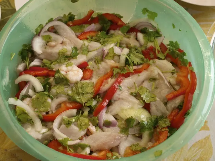 Ceviche // севиче - перуанская кухня: шаг 13