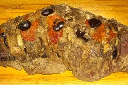 Говядина с грибами в рукаве: шаг 6