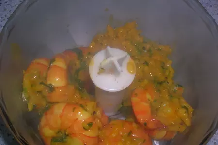 Новогодняя закуска " креветочные шарики на томатном желе" ( конкурс): шаг 6