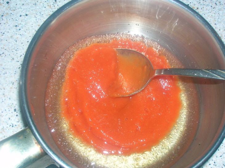 Новогодняя закуска " креветочные шарики на томатном желе" ( конкурс): шаг 9