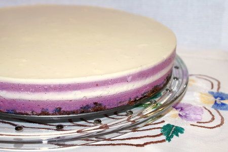 Сливочно-смородиновый желейный торт "полосатик": шаг 6