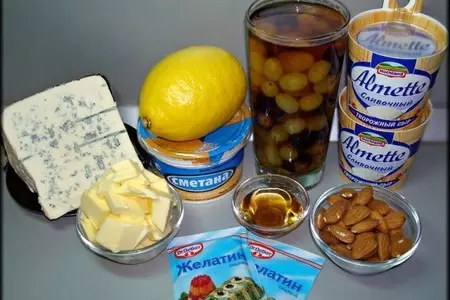 Коньячный сыр с виноградом: шаг 3
