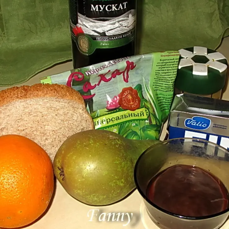 Новогодний подарок от матушки гусыни (закуска из гусиной печенки с карамелизированной грушей): шаг 1