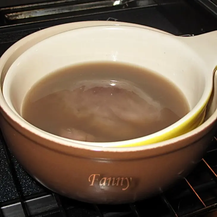 Новогодний подарок от матушки гусыни (закуска из гусиной печенки с карамелизированной грушей): шаг 3