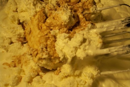 Десертный торт и мороженое   "  тирамису  + ": шаг 2