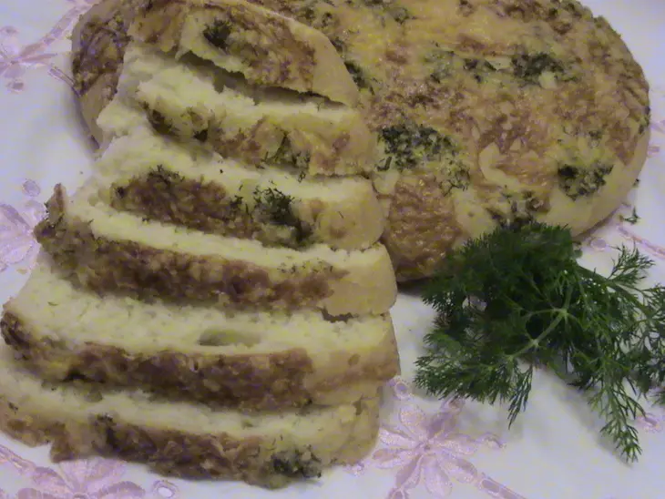 Хлеб с сыром и чесноком.: шаг 2