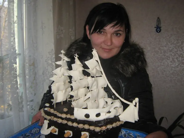 Торт"бригантина": шаг 3