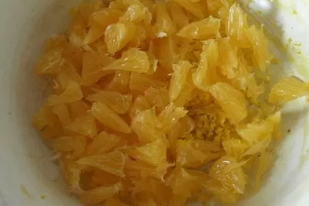 Апельсиновые кексы с кокосовой стружкой: шаг 2