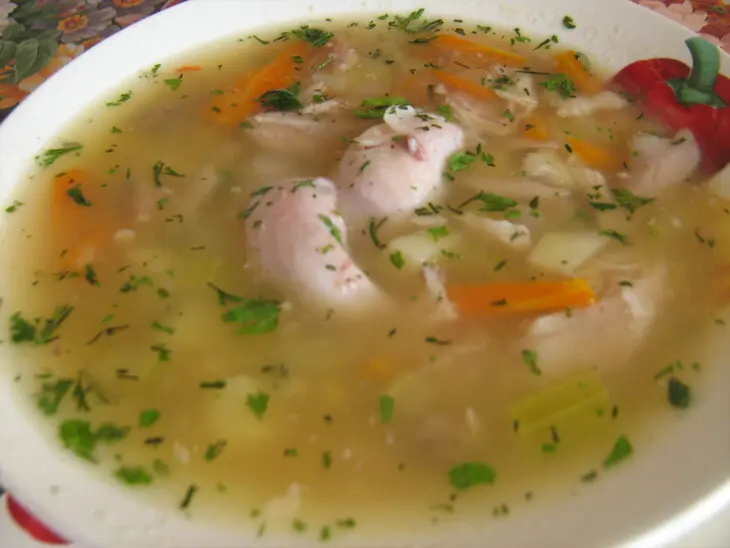 Суп с чечевицей,курицей и овощами.: шаг 5
