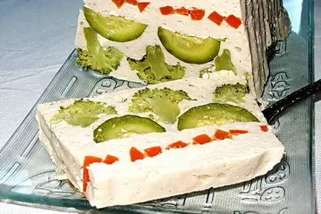 Диетический террин из птицы с овощами: шаг 4