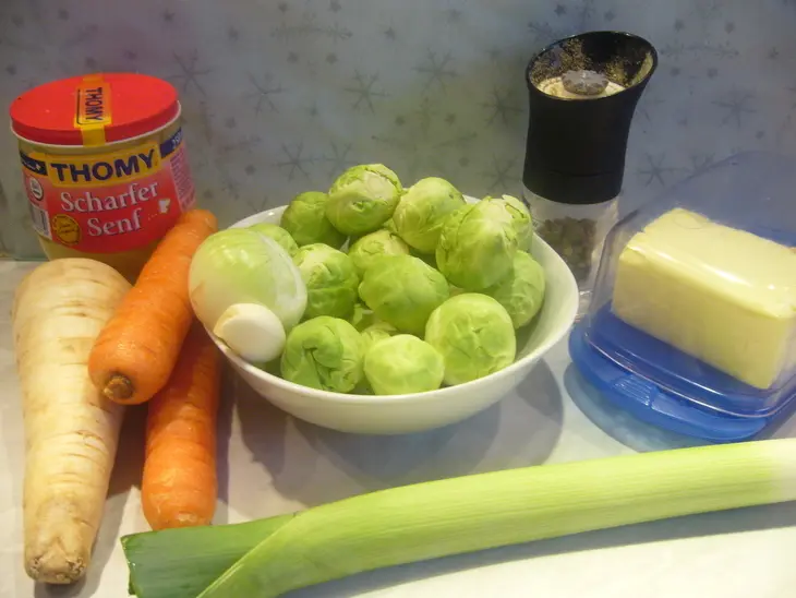 Густой перловый суп с брюссельской капустой и сырными клецками: шаг 3
