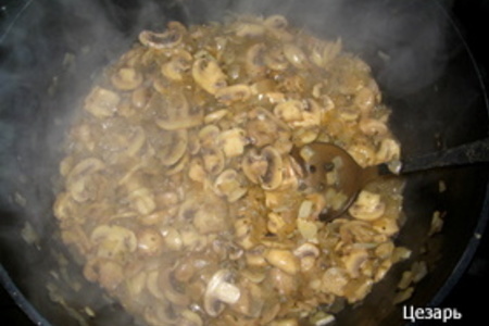 Мамалыга с грибами: шаг 9