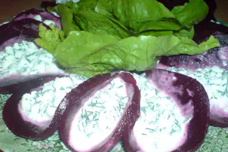 Закуска "свекольные кулёчки с творожной начинкой": шаг 4