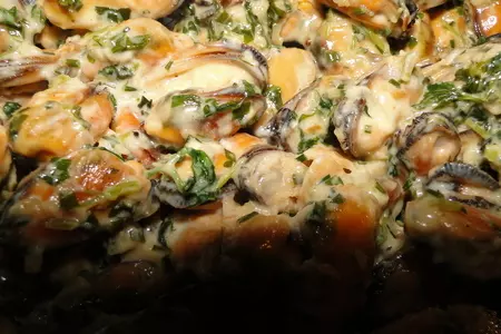 Mussel cream или мидии в сметане: шаг 1