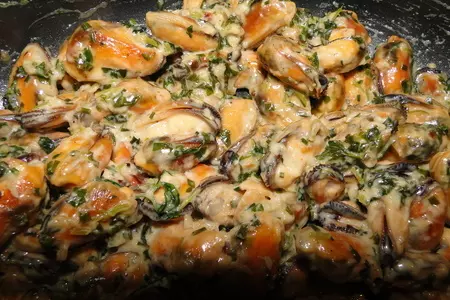 Mussel cream или мидии в сметане: шаг 2
