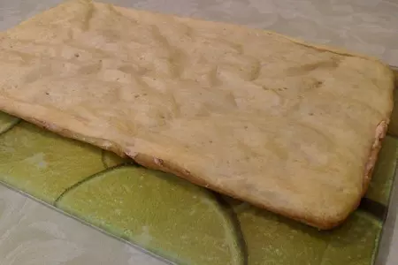 Пляцок "яблочный с белково-кисельной прослойкой и  заварным кремом": шаг 11