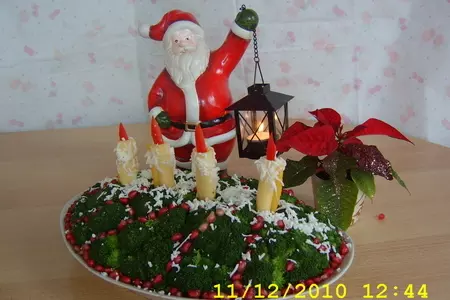 Салат "адвент": шаг 1