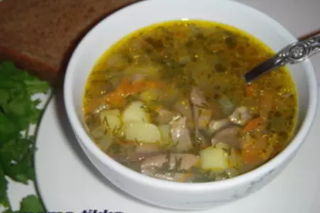 Суп из куриных сердечек: шаг 9