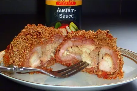 Мясной рулет на азиатский манер, типо по китайски: шаг 4