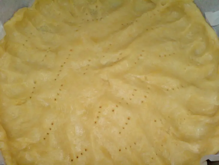 Открытый пирог с грибами и картофелем: шаг 3