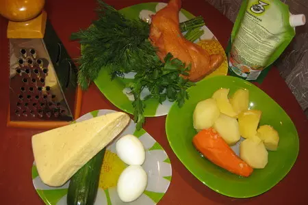 Варежка салат: шаг 1