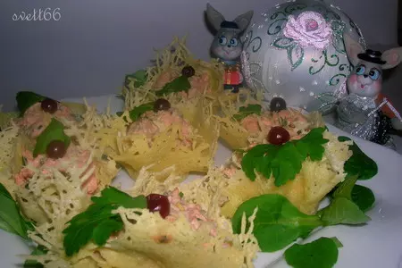 Рыбный паштет в сырных корзиночках "похрустим под бой курантов" ": шаг 8