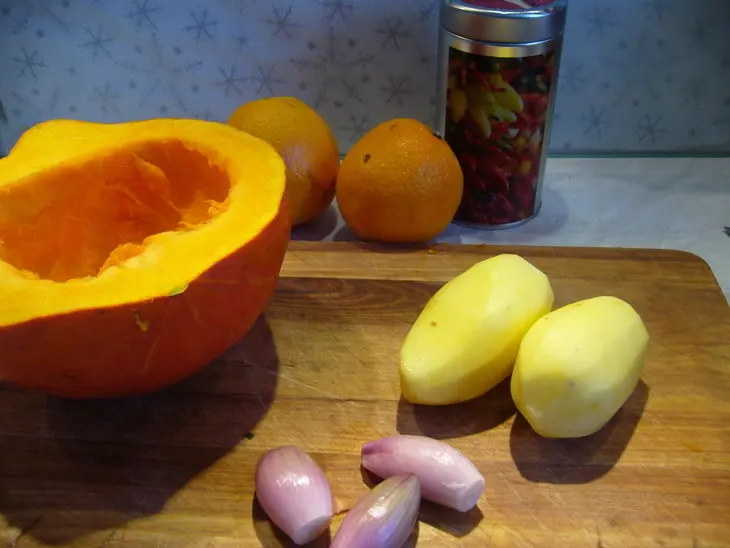 Тыквенно-апельсиновый суп-крем с курицей: шаг 2