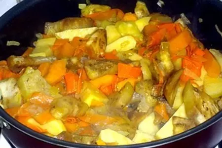 Овощное рагу с баклажанами и тыквой: шаг 2