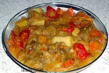 Овощное рагу с баклажанами и тыквой: шаг 4