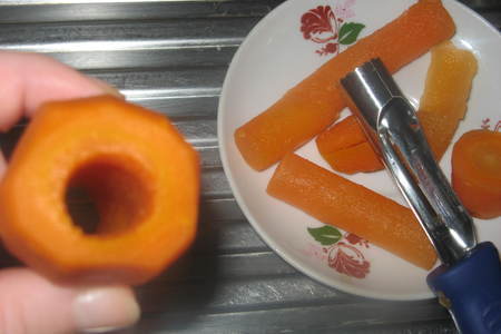 Морковь фаршированная мясом, в кляре: шаг 2