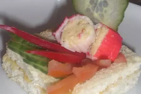 Канапе "праздничный колодец": шаг 5