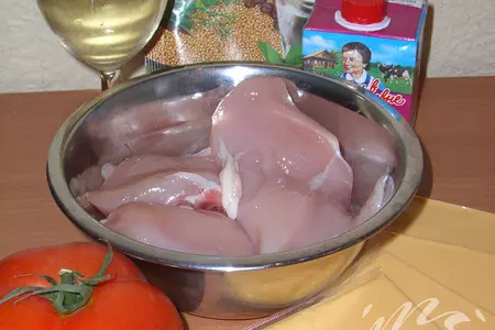 Курочка в сливочно-горчичном соусе: шаг 1
