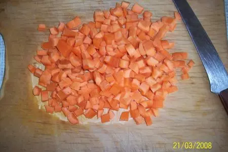 Киш с овощами и сосисками: шаг 1