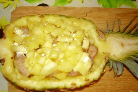 Фаршированный ананас: шаг 4