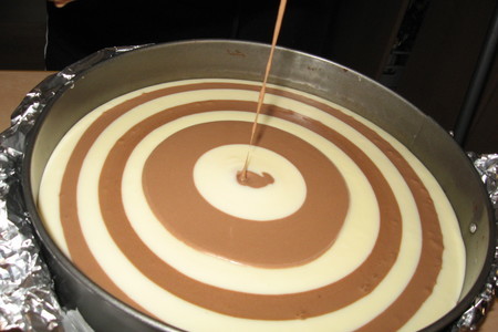 Торт "спираль"шоколадно-творожный: шаг 5
