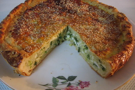 Пирог с зеленым луком.: шаг 5