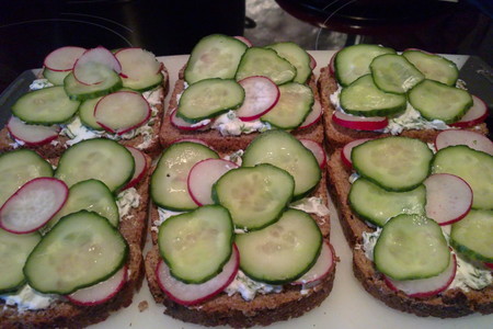 Датский открытый рыбный сэндвич: шаг 5