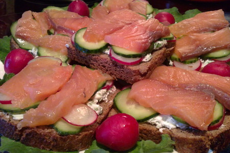 Датский открытый рыбный сэндвич: шаг 7