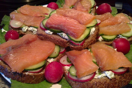 Датский открытый рыбный сэндвич: шаг 8