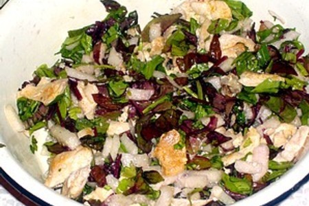 Салат из жареной курицы с грушей: шаг 4