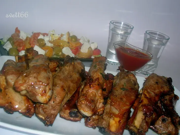Свиные ребрышки на гриле необыкновенные, ароматные и вкусные: шаг 10