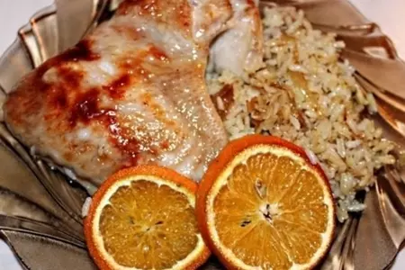 Частичная индейка с апельсинами.: шаг 8