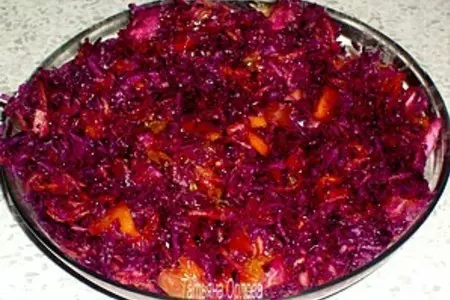 Салат из красной капусты с манго: шаг 5
