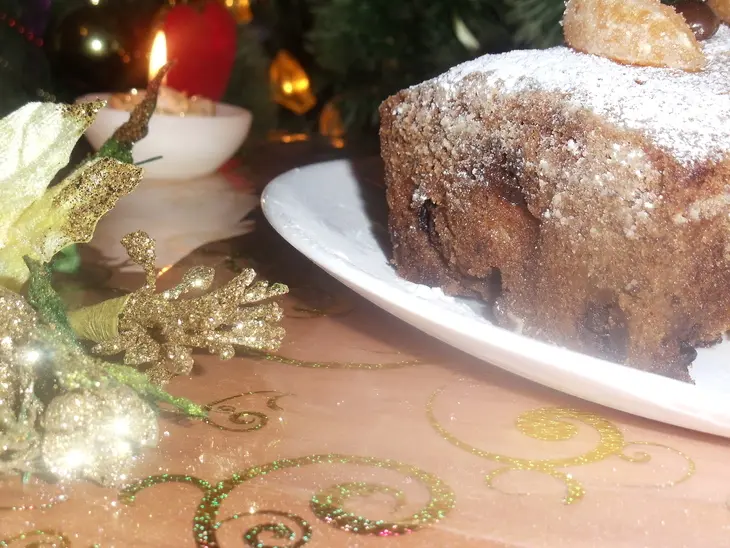 Рождественский кекс с карамелизованными мандаринами: шаг 6