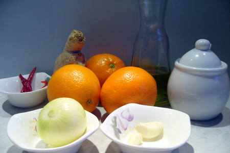 Печеная розмариновая картошка с апельсиновым соусом-сальсей: шаг 5